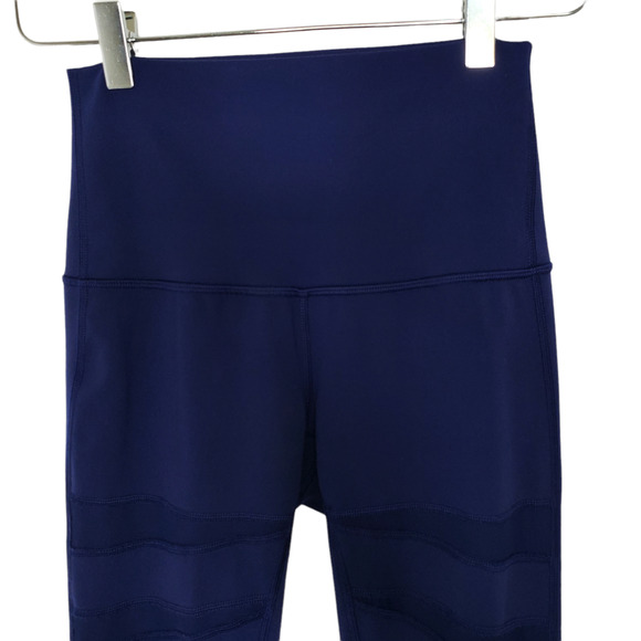 Lululemon Wunder Under Tech Mesh Pants Leggings 4 Hero Blue Full On Luon - Picture 4 of 9